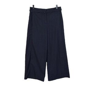 Ann Taylor The Belted Marina High Rise Wide Leg Ankle Trousers Size 4